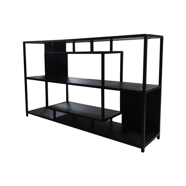 Czarny regał z drewna mango 150x90 cm – HSM collection-image-1