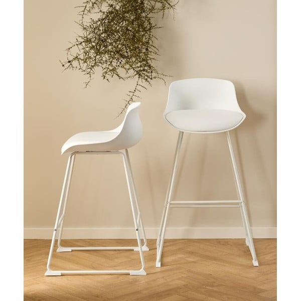 Biały hoker (wysokość siedziska 66 cm) Tina – Actona-image-1