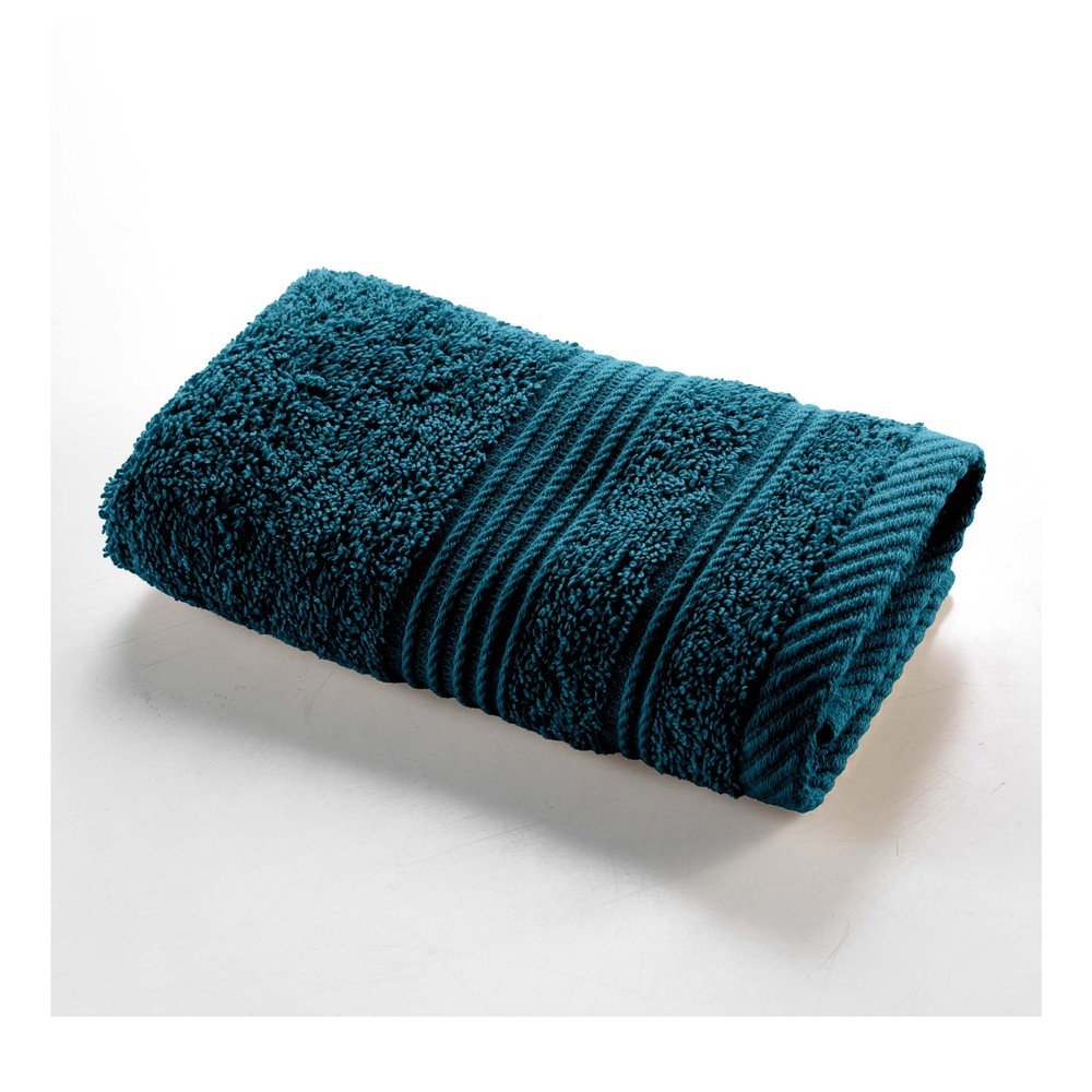 Ciemnoniebieski bawełniany ręcznik frotte 30x50 cm Tendresse – douceur d'intérieur