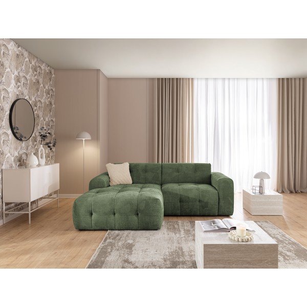 Zielony narożnik (lewostronny/z szezlongiem) Melva – Ropez-image-2