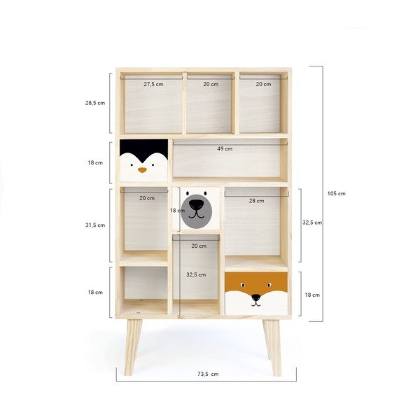 Biały regał Little Nice Things Animals-image-2