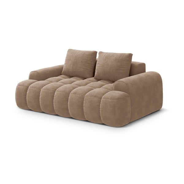 Jasnobrązowa aksamitna sofa 175 cm Linz – Cosmopolitan Design-image-2