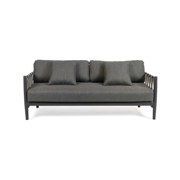Ciemnoszara sofa ogrodowa Switch Rope – Diphano