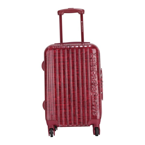 Czerwona walizka LULU CASTAGNETTE Fleur, 71 l