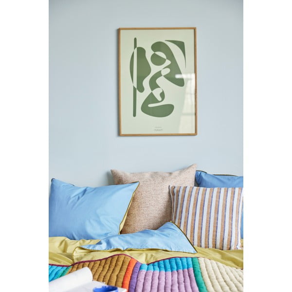 Pomarańczowo-biała poduszka Hübsch Autumn, 60x60 cm-image-4