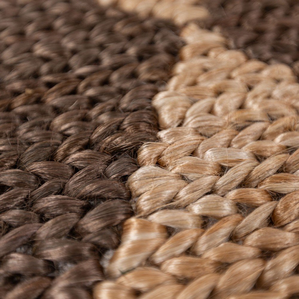 Brązowo-naturalny dywan z mieszanki juty tkany ręcznie 120x170 cm Effie Diamond – Flair Rugs (zdjęcie 4)