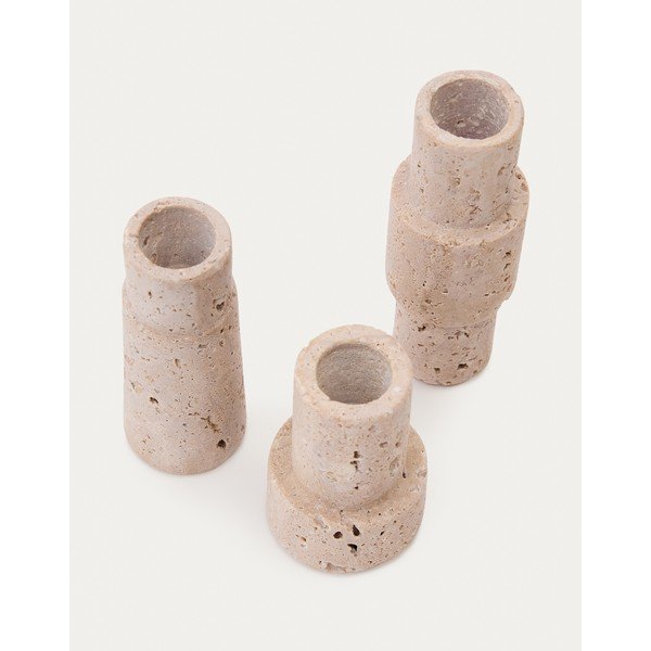 Kamienne świeczniki zestaw 3 szt. Majid – Kave Home-image-4