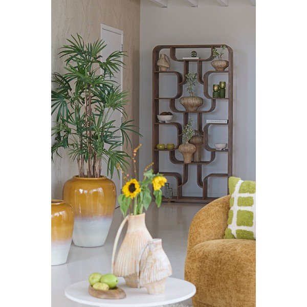 Regał z litego drewna mango w naturalnym kolorze 100x200x30 cm Labare – Light & Living-image-2