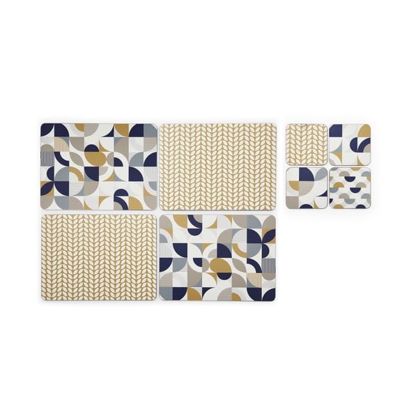 Zestaw mat stołowych i podkładek 8 szt. Bauhaus – Cooksmart ®