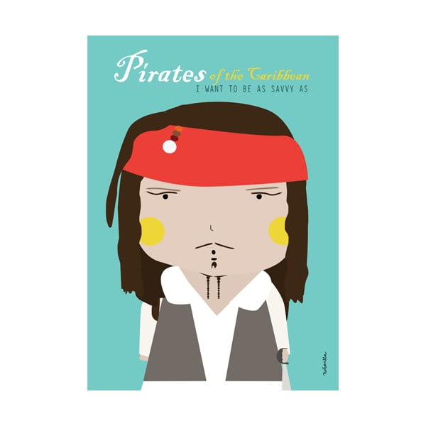 Plakat NiñaSilla Pirates of The Caribbean, 21x42 cm