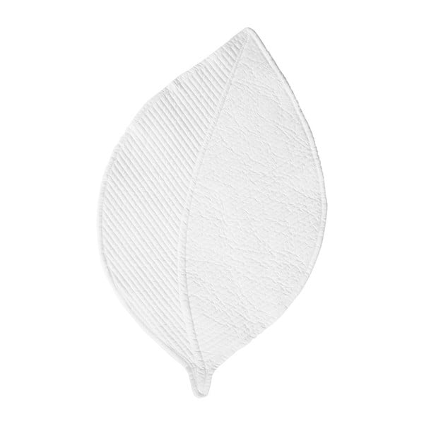 Biała serwetka bawełniana na stół Côté Table Feuil White, 54x34 cm