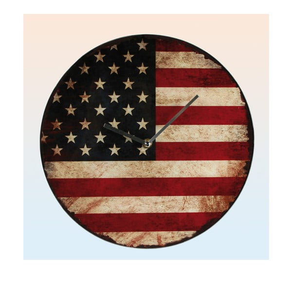 Zegar ścienny American Flag