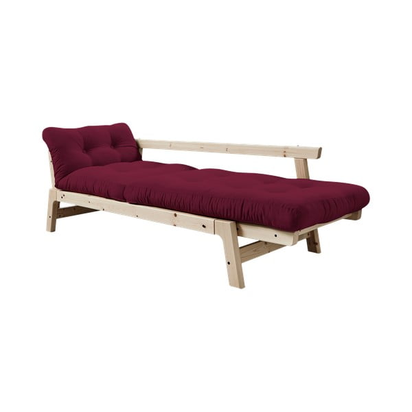 Sofa rozkładana Karup Design Step Natural Clear/Light Bordeaux-image-3