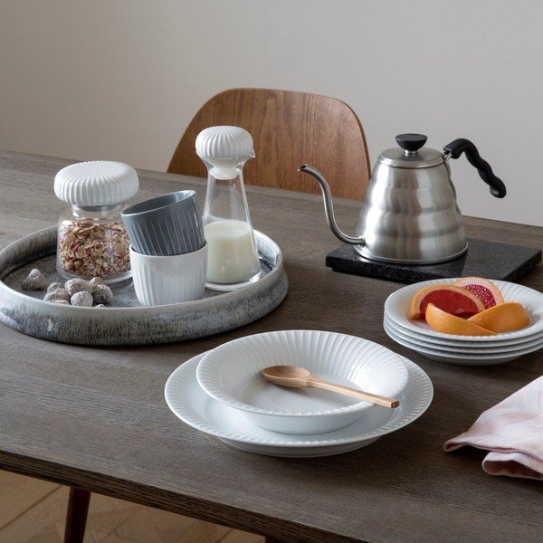 Biały porcelanowy głęboki talerz Kähler Design Hammershoi, ⌀ 21 cm-image-1