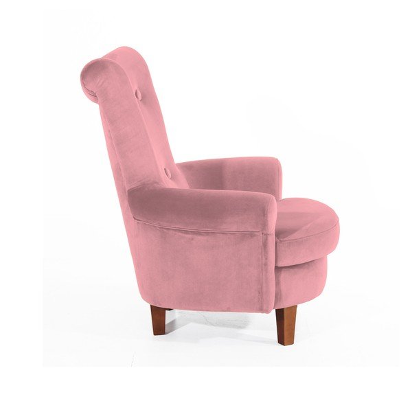 Różowy fotel Max Winzer Tilly-image-1