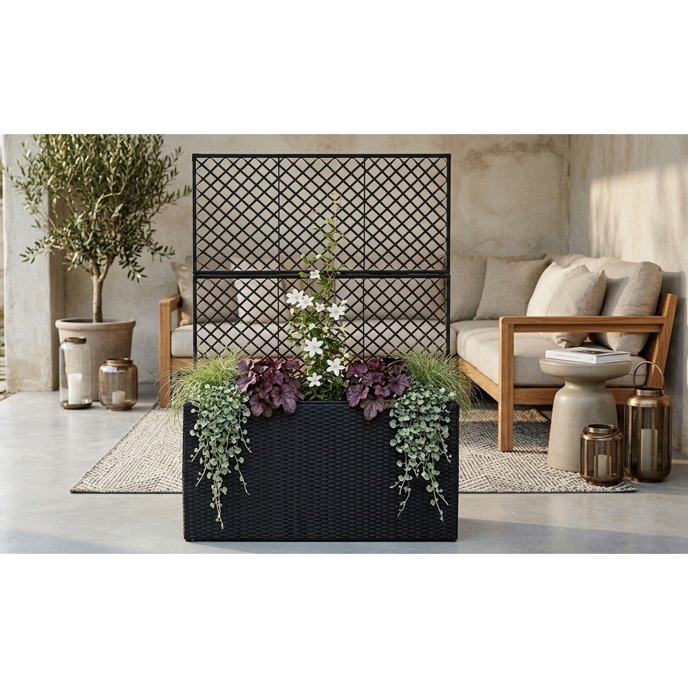 Czarna doniczka ogrodowa Bonami Essentials Wall (zdjęcie 4)