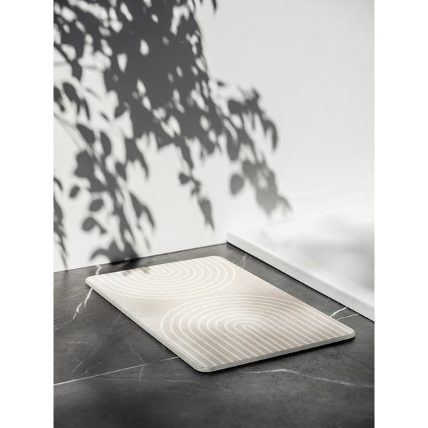 Beżowy dywanik łazienkowy okrzemkowy (z diatomitu) 39x60 cm Nazca – Wenko-image-1