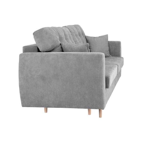 Szara 3-osobowa sofa rozkładana ze schowkiem Cosmopolitan design Amsterdam, 231x98x95 cm-image-2
