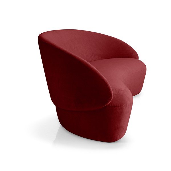 Czerwona aksamitna sofa EMKO Naïve, 162 cm-image-2