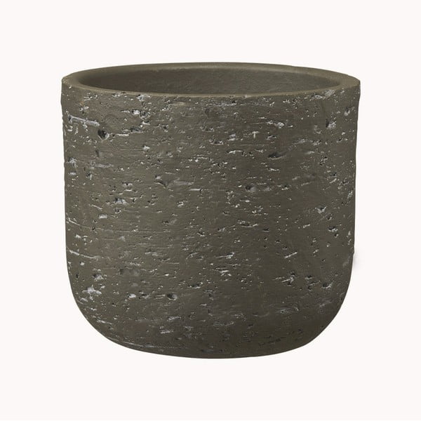 Ciemnobrązowa ceramiczna doniczka Big pots Portland, ø 36 cm