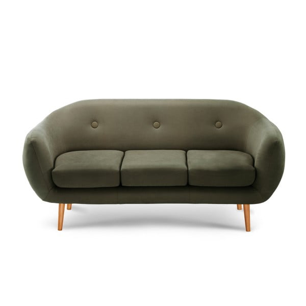 Oliwkowa sofa 3-osobowa Scandi by Stella Cadente Maison