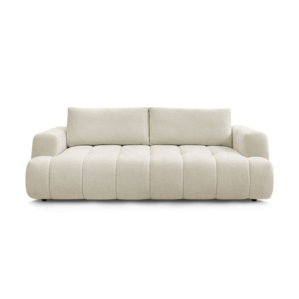 Beżowa rozkładana/ze schowkiem sofa 251 cm Fuji – Bobochic Paris