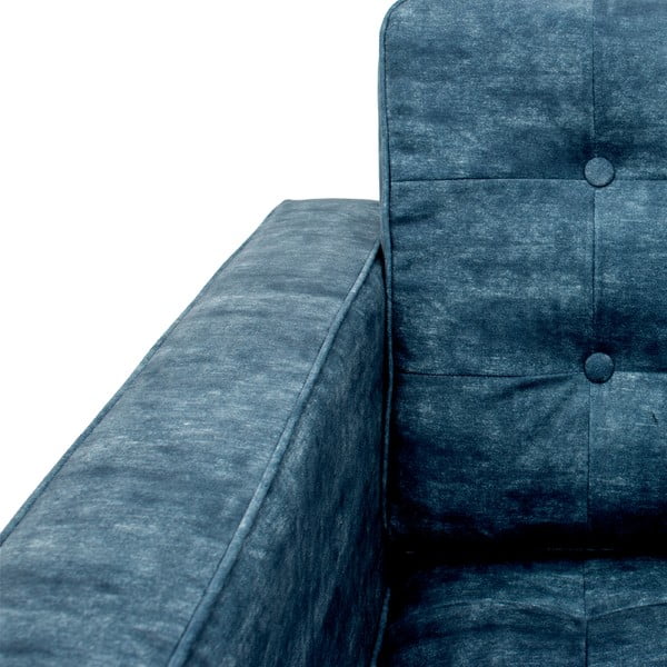 Sofa dwuosobowa Ben, ciemnonbiebieska-image-4