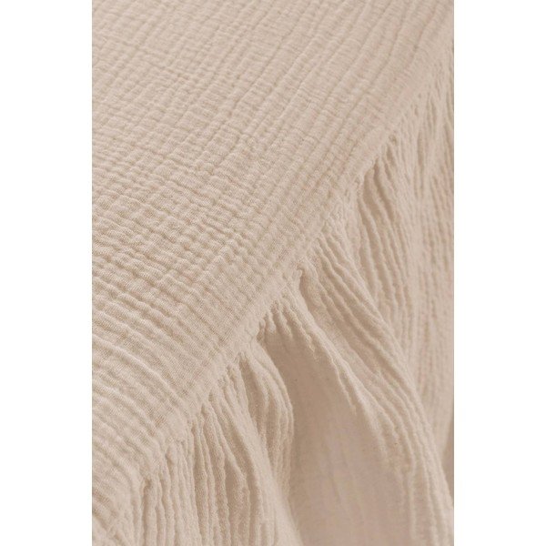 Beżowa narzuta muślinowa 180x200 cm Amilia – Jotex