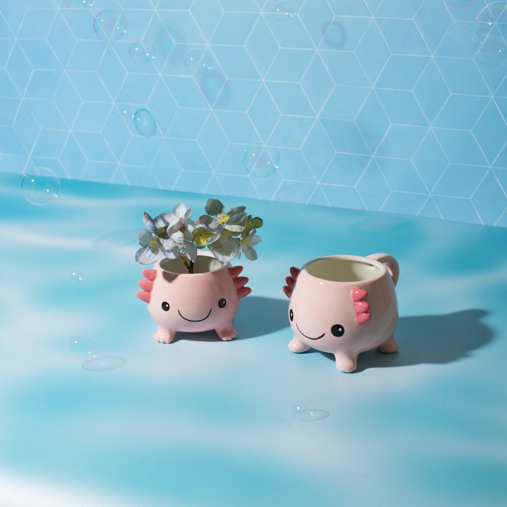 Jasnoróżowy kubek Axolotl – Sass & Belle (zdjęcie 3)
