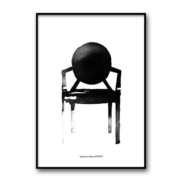 Plakat autorski Chair Ghost, 30x40 cm