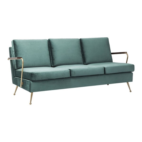 Zielona sofa 3-osobowa Kare Design Gamble