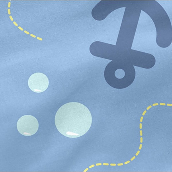 Dziecięce bawełniane prześcieradło Happynois Yellow Submarine, 120x60 cm-image-3