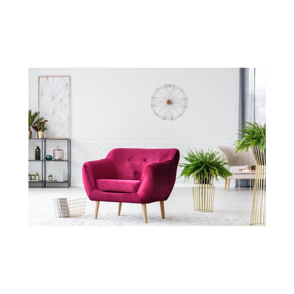 Różowy fotel Mazzini Sofas Amelie-image-4