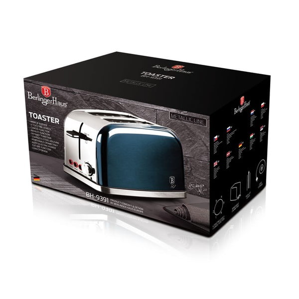 Niebieski toster Aquamarine Metallic Line – BerlingerHaus-image-3