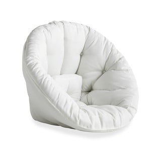 Biały fotel rozkładany odpowiedni na zewnątrz Karup Design OUT™ Nido White