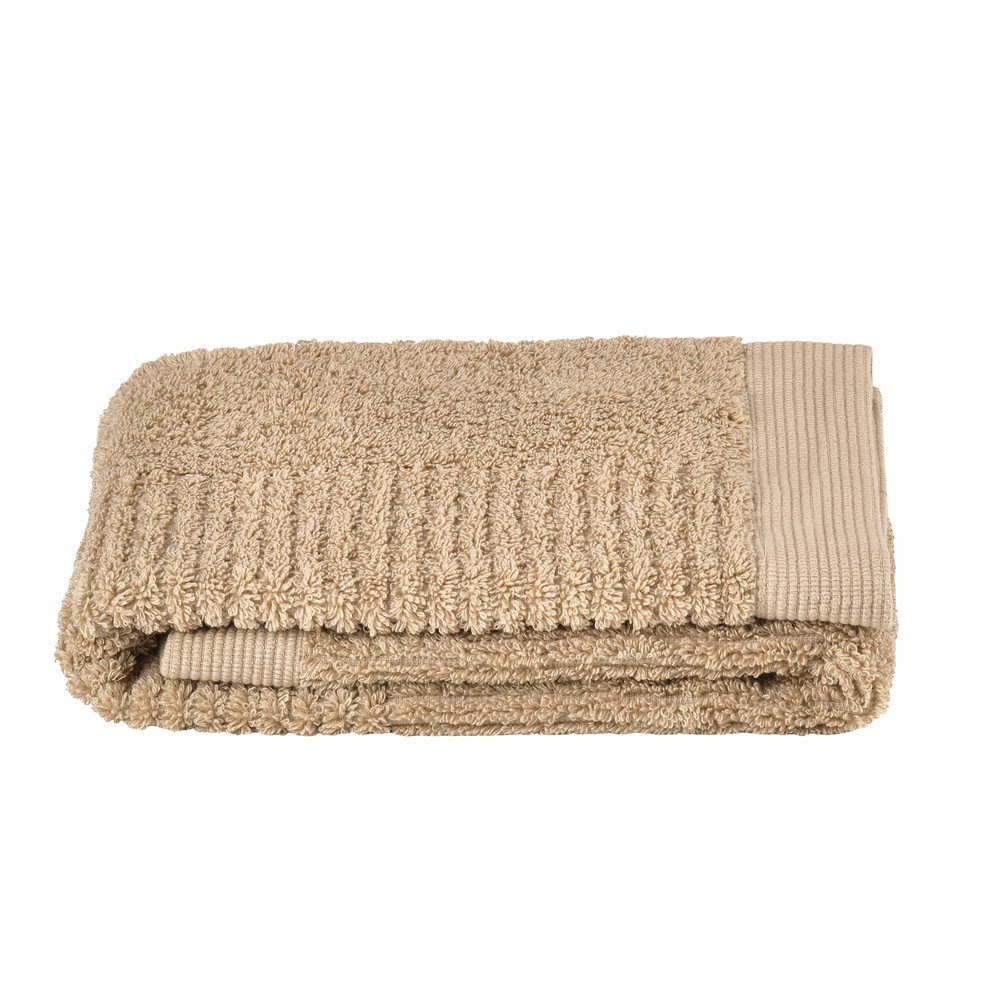 Beżowy bawełniany ręcznik frotte 50x70 cm Classic – Zone
