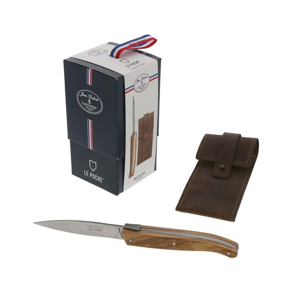 Nóż kieszonkowy z drewnianą rękojeścią Jean Dubost Le Poche