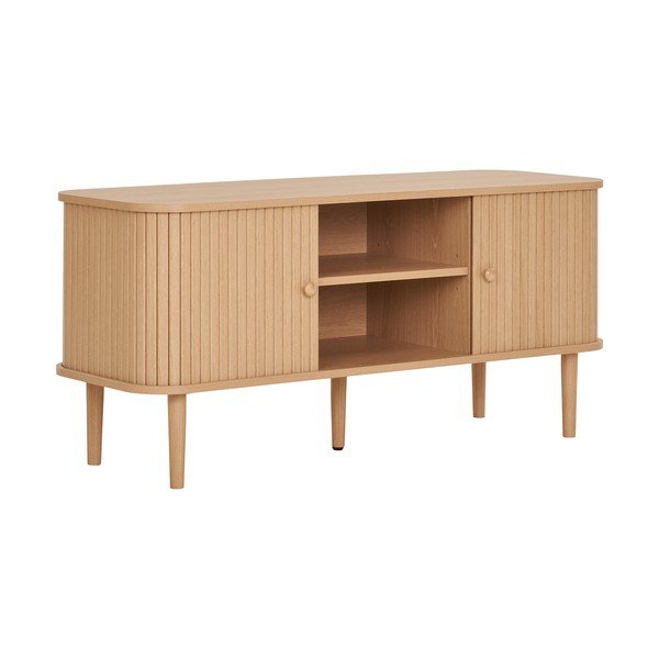 Szafka pod TV w dekorze sosny w naturalnym kolorze 113x51,5x40 cm Nikko – House Nordic-image-2