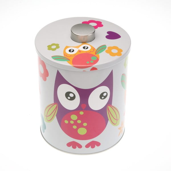 Kolorowy pojemnik Versa Buho Owl, wys. 13,8 cm