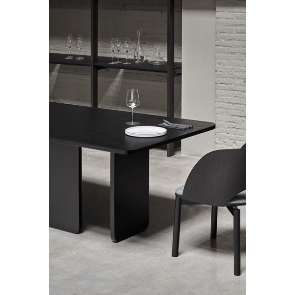 Czarny stół do jadalni Teulat Arq, 200x100 cm-image-2