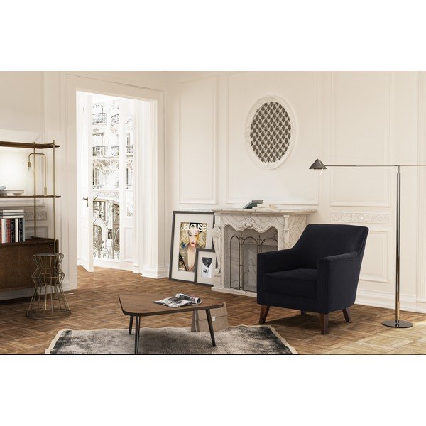 Czarny fotel Jalouse Maison Kylie-image-1