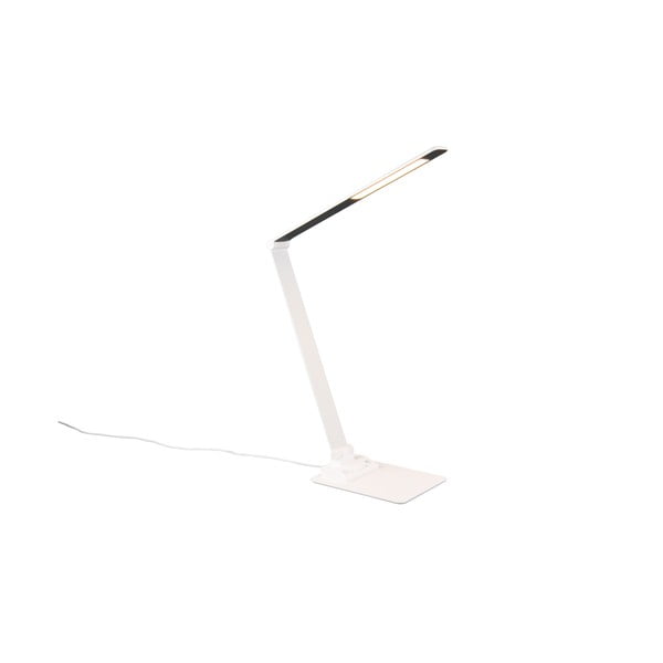 Biała lampa stołowa LED ze ściemniaczem (wys. 72 cm) Travis – Trio