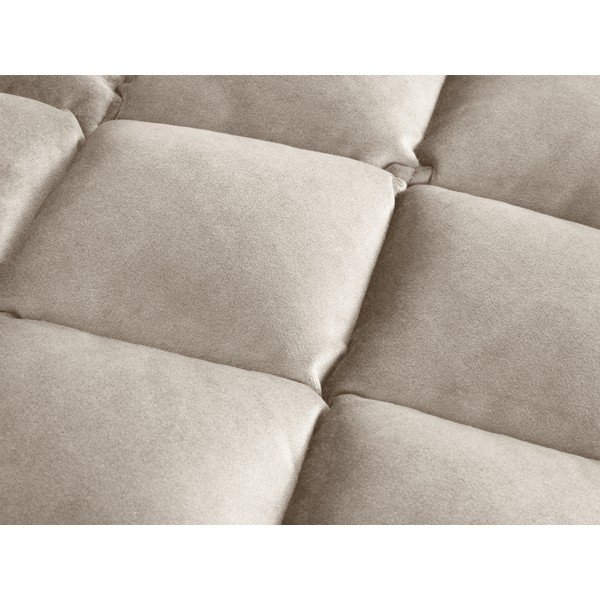 Biały/kremowy aksamitny puf Flandrin – Interieurs 86-image-1