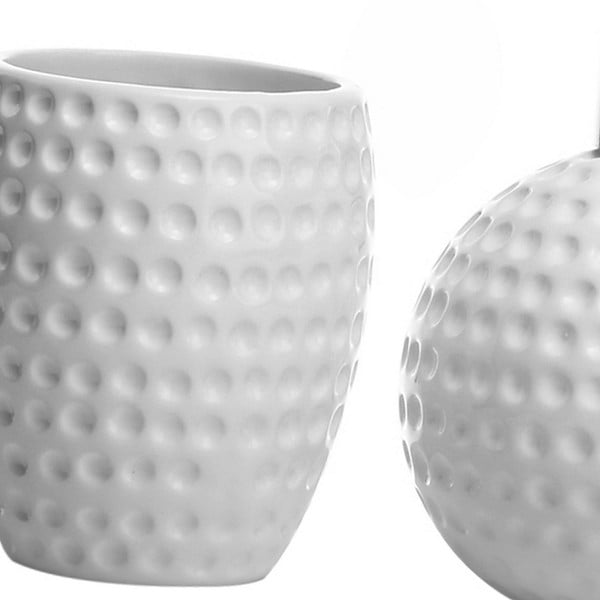 Biały zestaw akcesoriów łazienkowych – Casa Selección-image-2