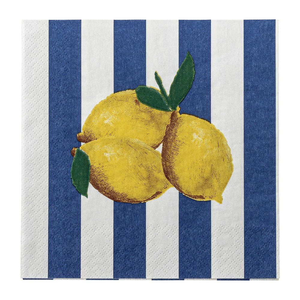 Papierowe serwetki zestaw 20 szt. 33x33 cm Limone – Bloomingville