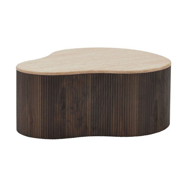 Ciemnobrązowy stolik 75x84 cm Cadiz – House Nordic