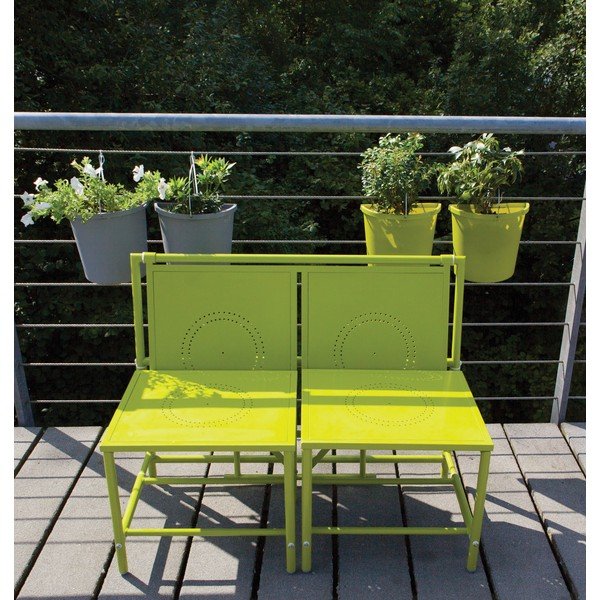 Zielony zestaw składanych mebli balkonowych Esschert Design Magic-image-2