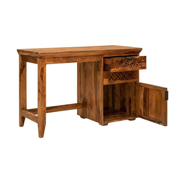 Biurko z litego drewna palisandru Massive Home Rosie-image-3