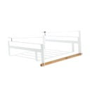 Biała półka do szafy na ubrania Compactor Under Shelf Basket Rail