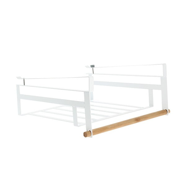 Biała półka do szafy na ubrania Compactor Under Shelf Basket Rail